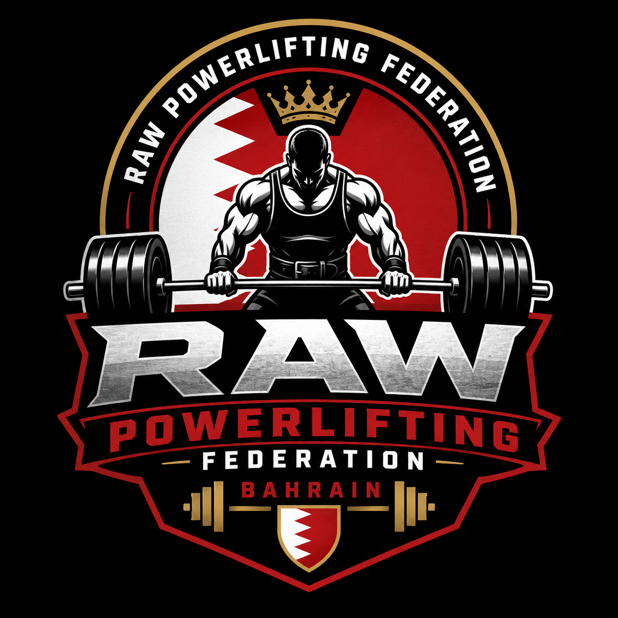 RAW Powerlifting Federation Bahrain logo